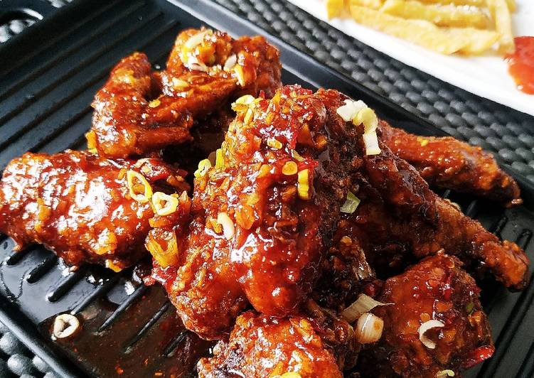 Resep: Yangnyeom Korean Fried Chicken / Ayam ala Drama Korea 