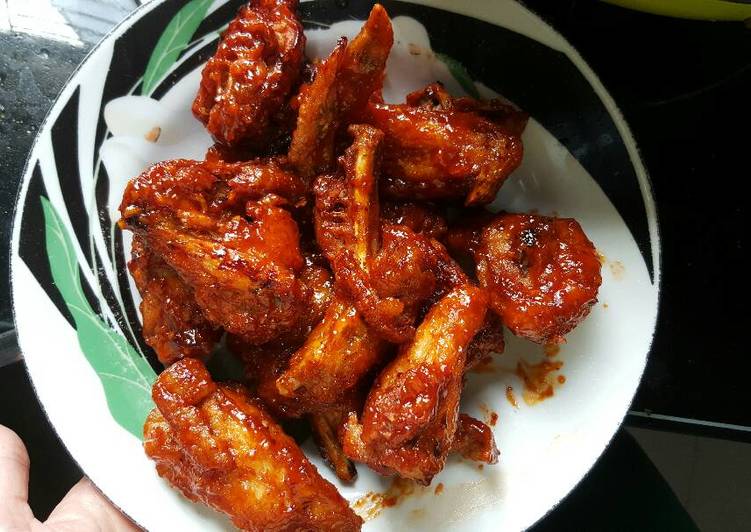 Cara Mudah memasak Yangnyeom chiken (korean spicy chicken) lezat