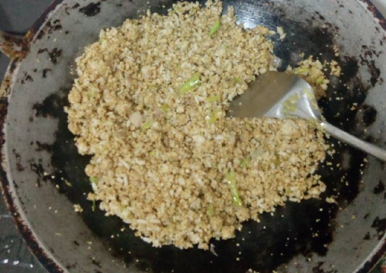 Cara membuat Nasi goreng tiwul 