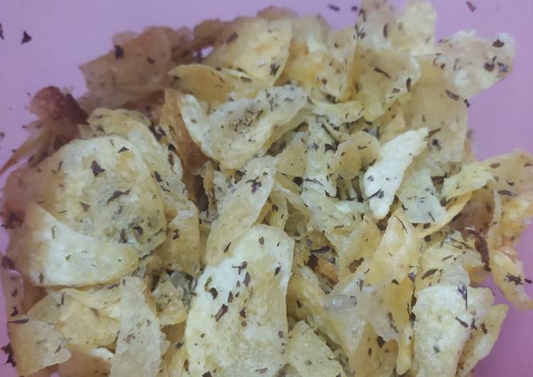 Resep: Keripik kentang lays seawed bikin sendiri 