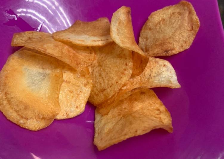 Resep: Crispy Potato Chips Kriuk (Kentang Krispi) lezat