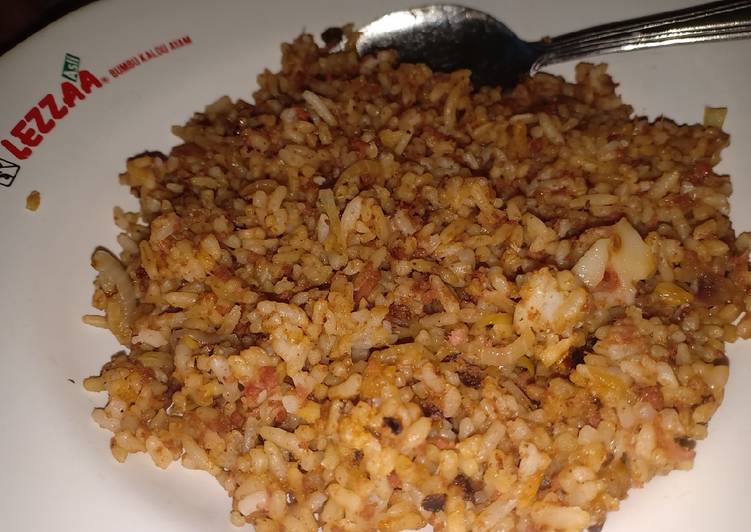 Cara membuat Nasi goreng mawut 