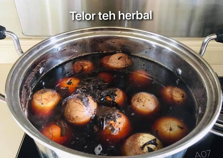 Cara Mudah membuat 30. Telor teh herbal lezat