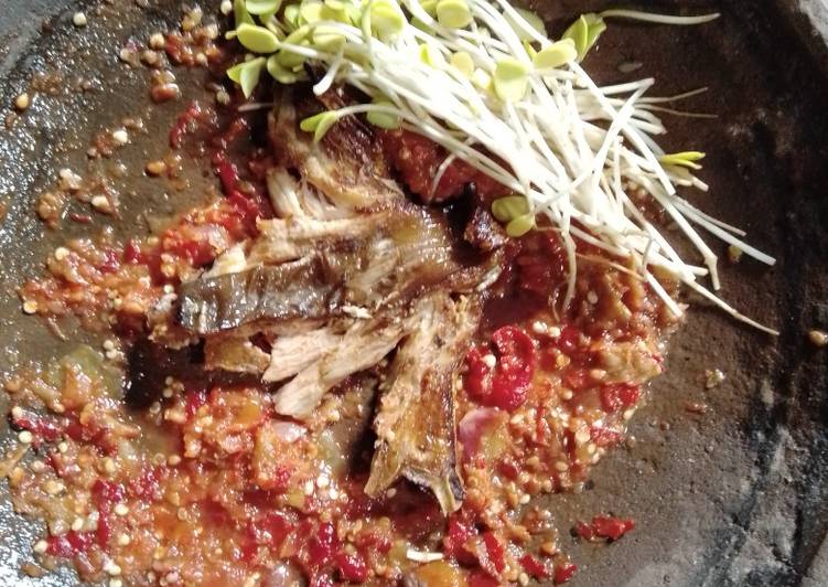 Cara memasak Sambal penyet ikan dan mlandingan khas Bojonegoro istimewa