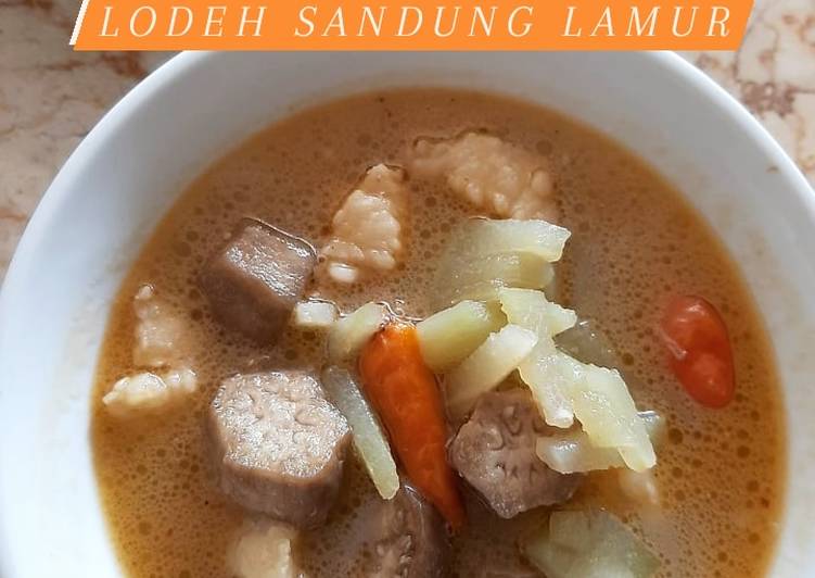 Cara memasak Sayur Lodeh Labu Siam Sandung Lamur 