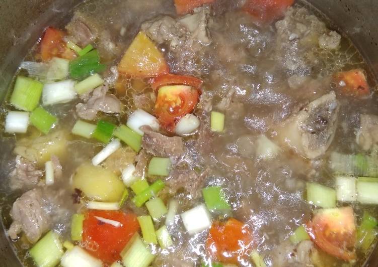 Resep mengolah Sup Tetelan Sapi (Simpel untuk si kecil) istimewa