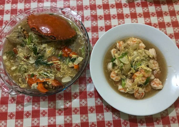 Cara Mudah memasak Kepiting & Udang Saus Tiram ala Mami Nita lezat