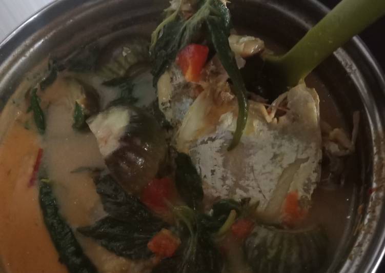 Resep: Sayur Taboh Ikan laut dengan terong (khas Lampung Pesisir) 