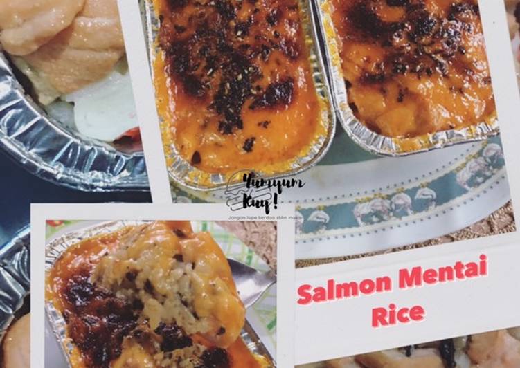 Resep: Salmon Mentai Rice 🍚 