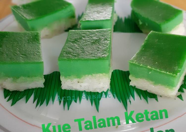 Resep: Kue Talam Ketan Srikaya Pandan