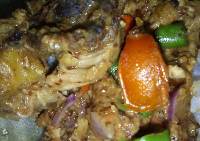Resep Ayam Suwir Bumbu Kacang #magicom