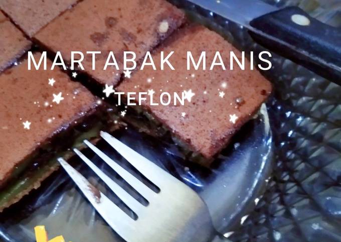 Resep: Martabak Manis teflon (takaran sendok)