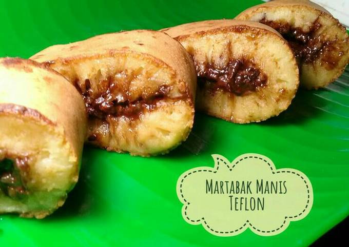 Resep: Martabak Manis Teflon (no mixer, takaran sendok)