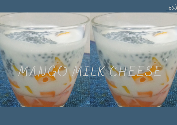 Resep Mango milk cheese minuman hits di instagram