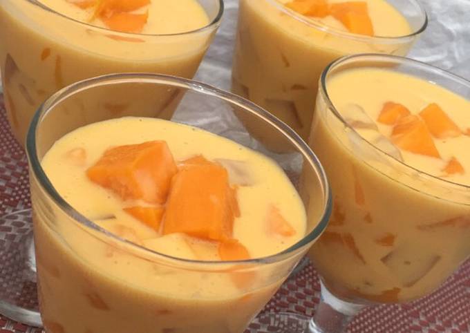 Resep: Creamy Chesee Mango (Mangga sago)