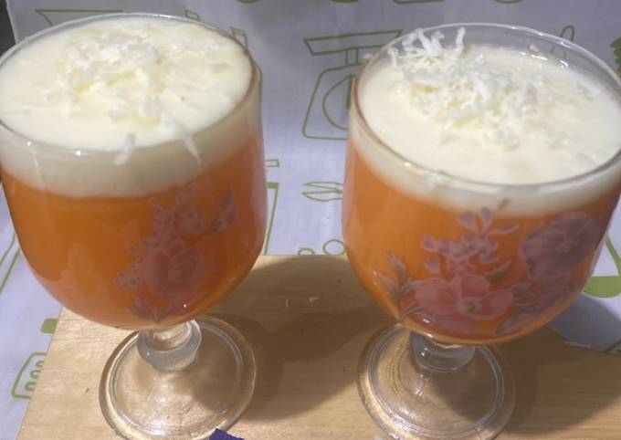 Resep Puding Mangga with cream cheese