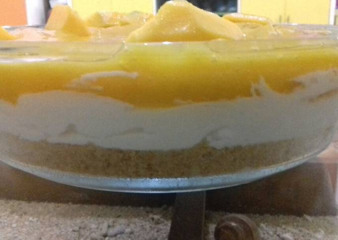 Resep Manggo Cheese cake