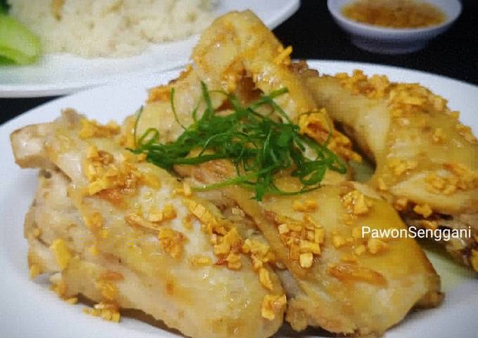 Resep Ayam Rebus & Nasi Hainan