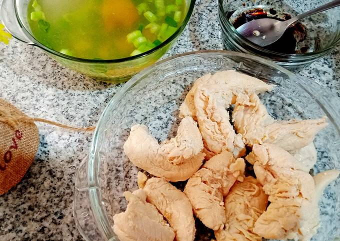Resep Resep sehat Ayam hainan (hainan chiken rice)