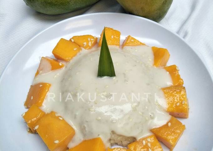 Resep Ketan mangga aka manggo sticky Rice