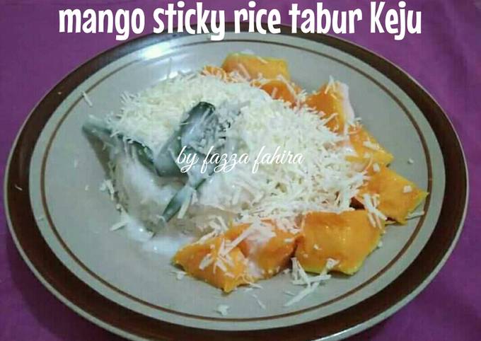 Resep: Mango sticky rice tabur Keju