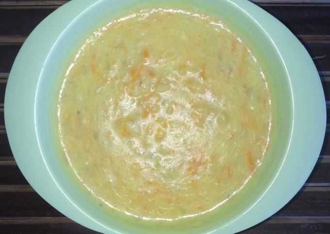 Resep Potato creamy soup with fish & cheese (menu si kecil)
