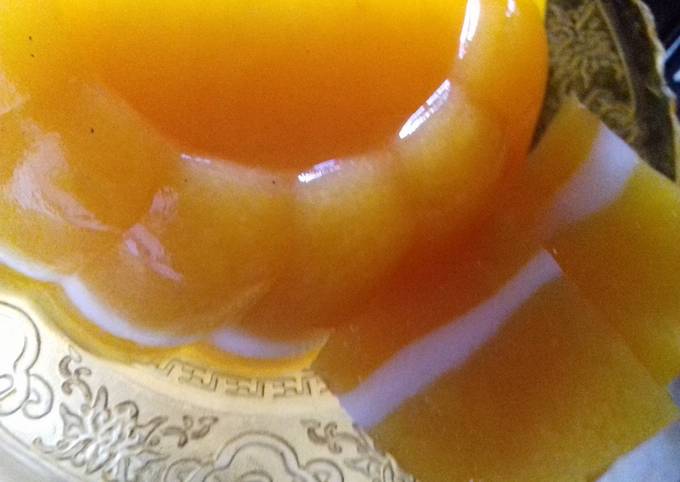 Resep: Puding mango pumkin layer milk
