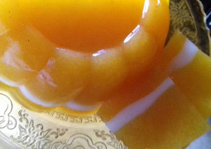 Resep: Pudding pumpkin yellow layer
