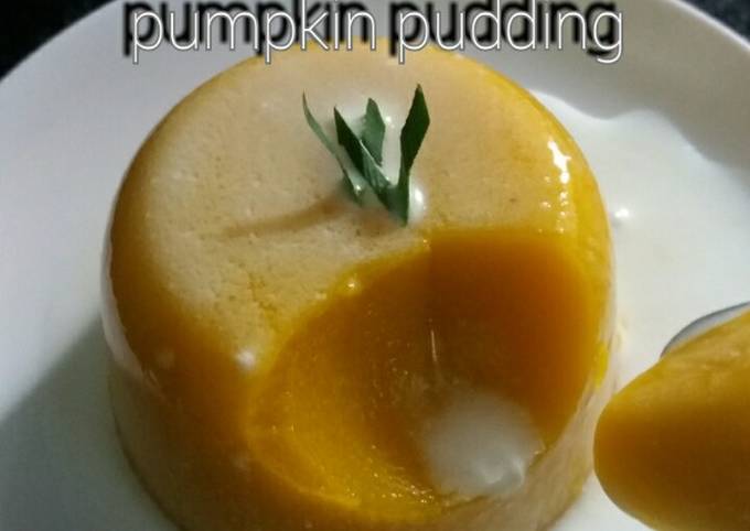 Resep Pumpkin Pudding / Puding Labu Parang, gak ribet kok