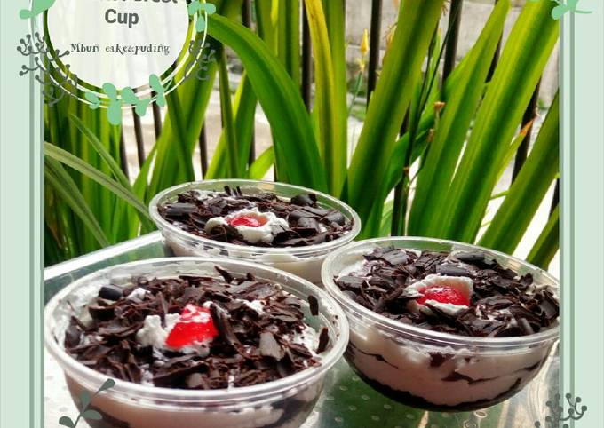 Resep Black forest cup (basic : Brownies Ny. Liem)