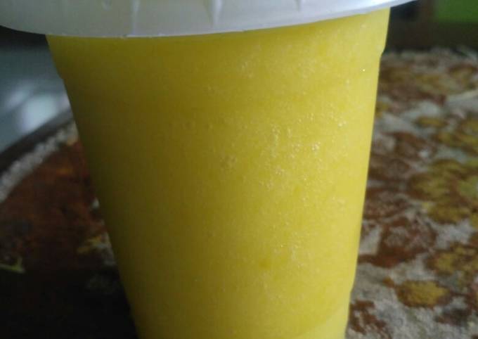 Resep Manggo juice (jus mangga)