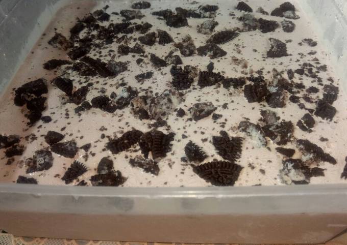 Resep Ice Cream chocolate oreo