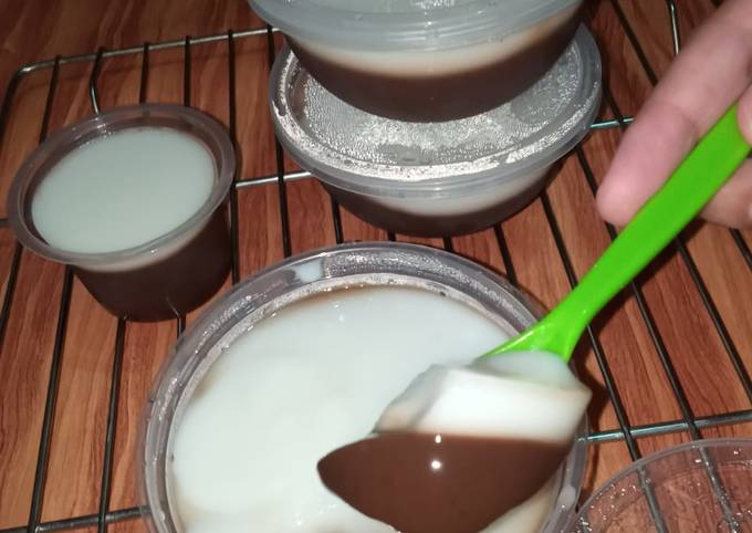 Resep Silky puding nutrijel vla vanila
