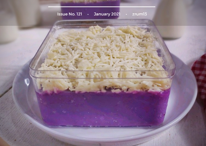 Resep: Purple sweet potato milk bath