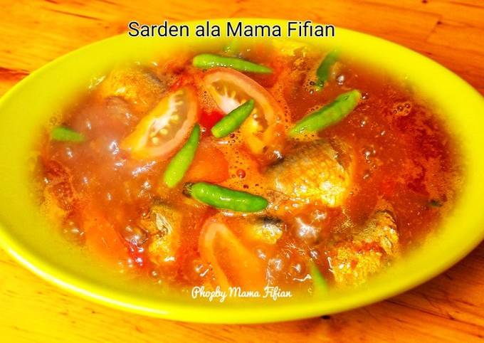 Resep Sarden ala Mama Fifian