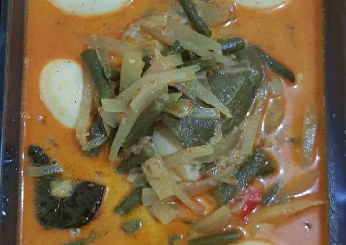 Resep: Sayur labu kuah pasangan ketupat
