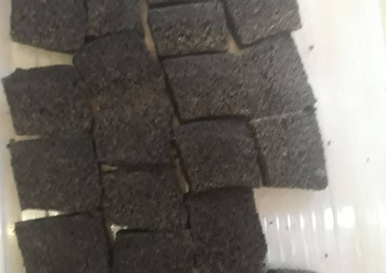 Brownies pulut hitam #reseppertamaku