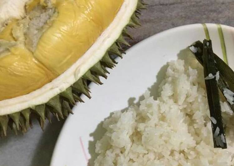 Resep: Pulut Durian yang menggugah selera