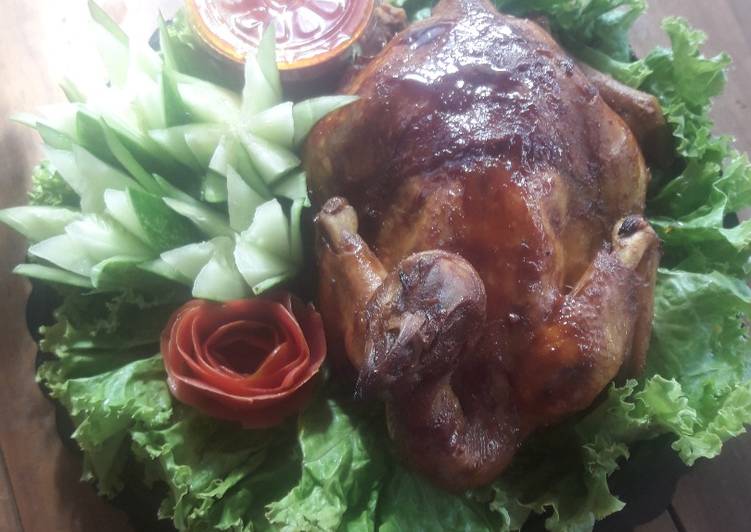 Cara memasak Ayam Bekakak yang menggugah selera