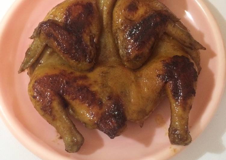 Cara Mudah membuat Ayam bakar bekakak 