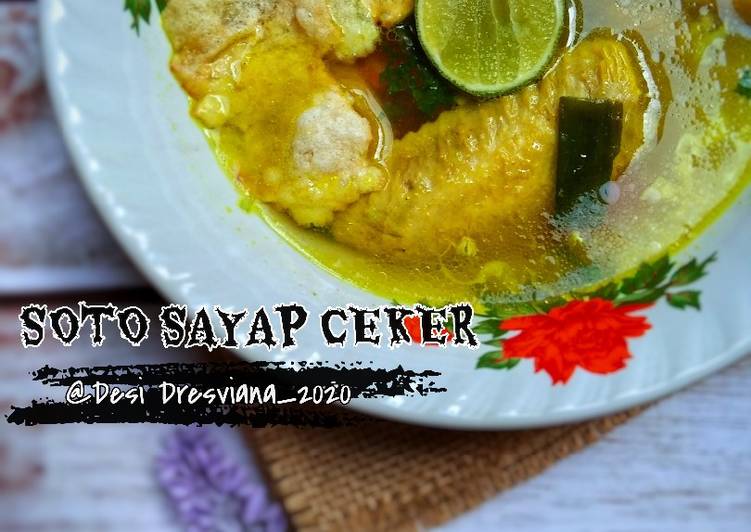 Resep memasak Soto Sayap & Ceker enak