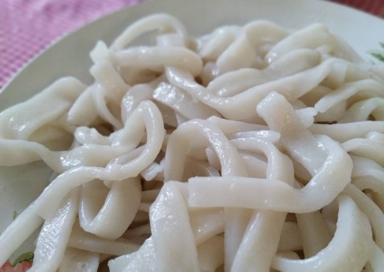Cara Mudah membuat Homemade Rice Noodle (kwetiaw) takaran sendok enak 