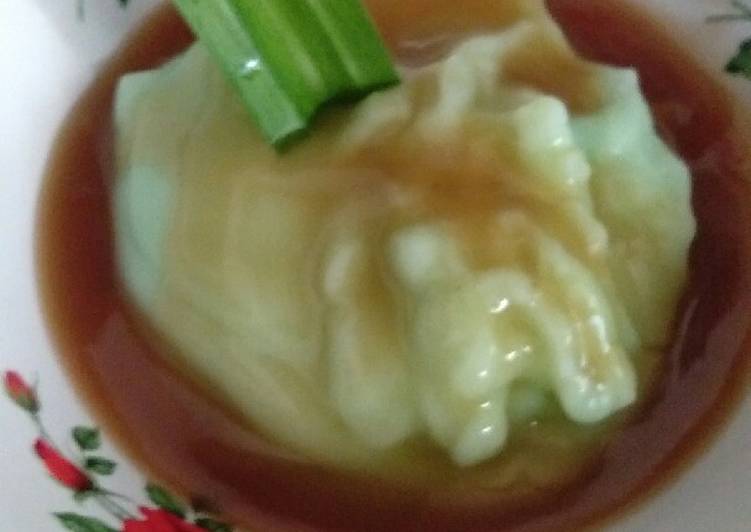 Cara Mudah memasak Bubur sumsum aroma pandan yang menggugah selera