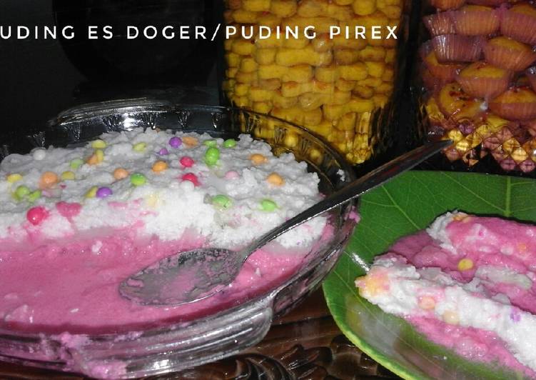 Resep: Puding es doger/puding pirex sedap