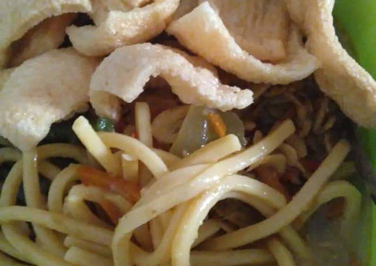 Resep mengolah Mie gomak tauco pedas (spageti medan) 😋😋😋 lezat 