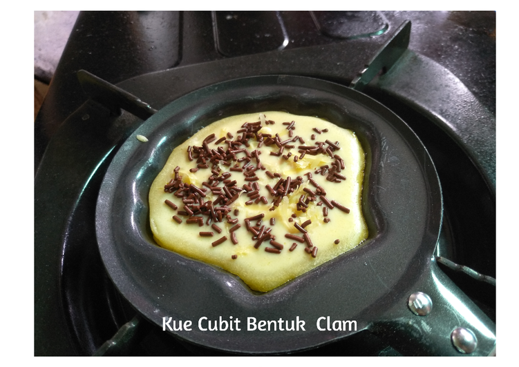 Kue Cubit Bentuk Clam