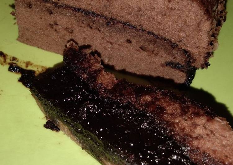 Cara memasak Brownies kukus coklat yang menggugah selera