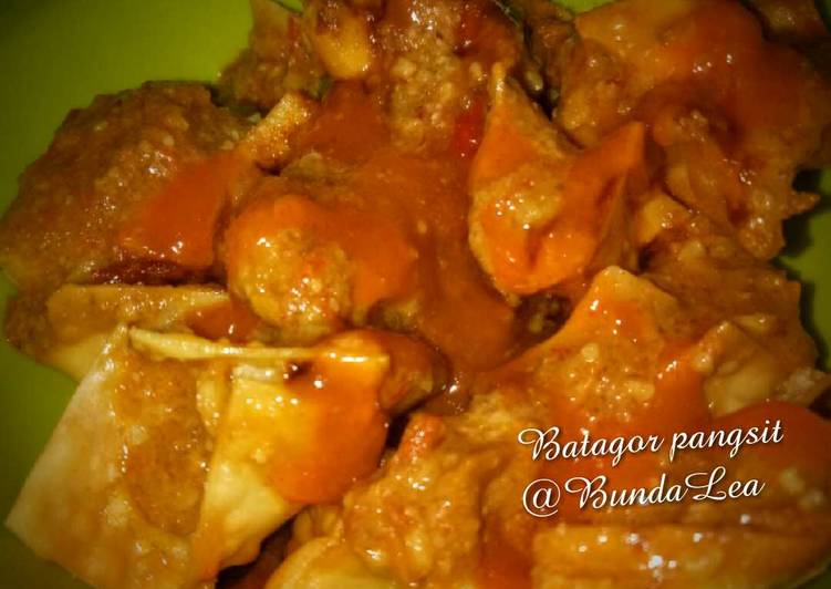 Resep memasak Batagor Pangsit tanpa ikan dan ayam yang bikin ketagihan