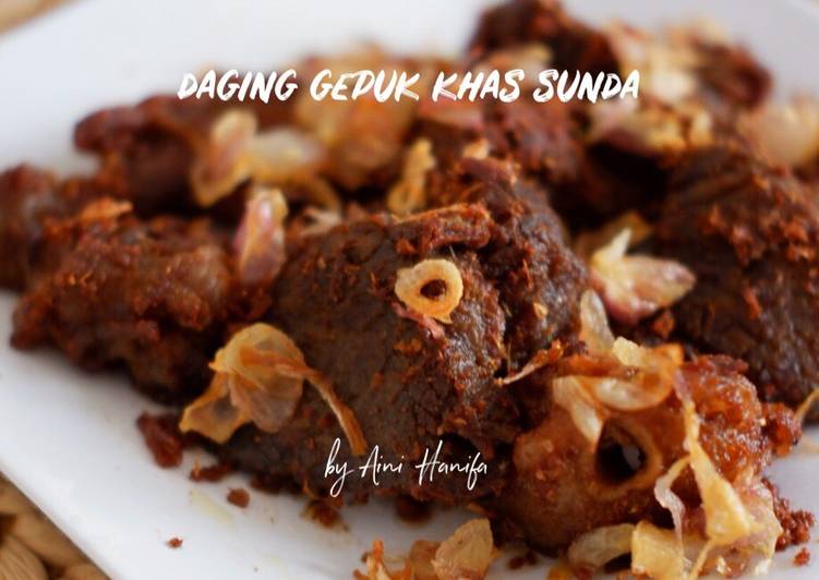 Cara Mudah memasak Daging Gepuk khas Sunda yang bikin ketagihan