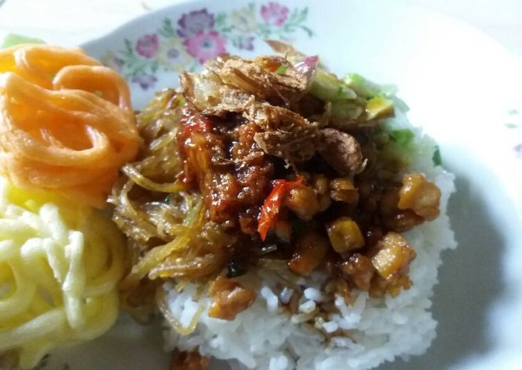 Cara Mudah membuat Nasi Lengko khas Indramayu 🍛 yang menggugah selera